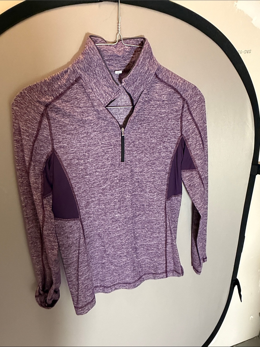 lululemon athletica Heathered Purple Quarter-Zip Pullover